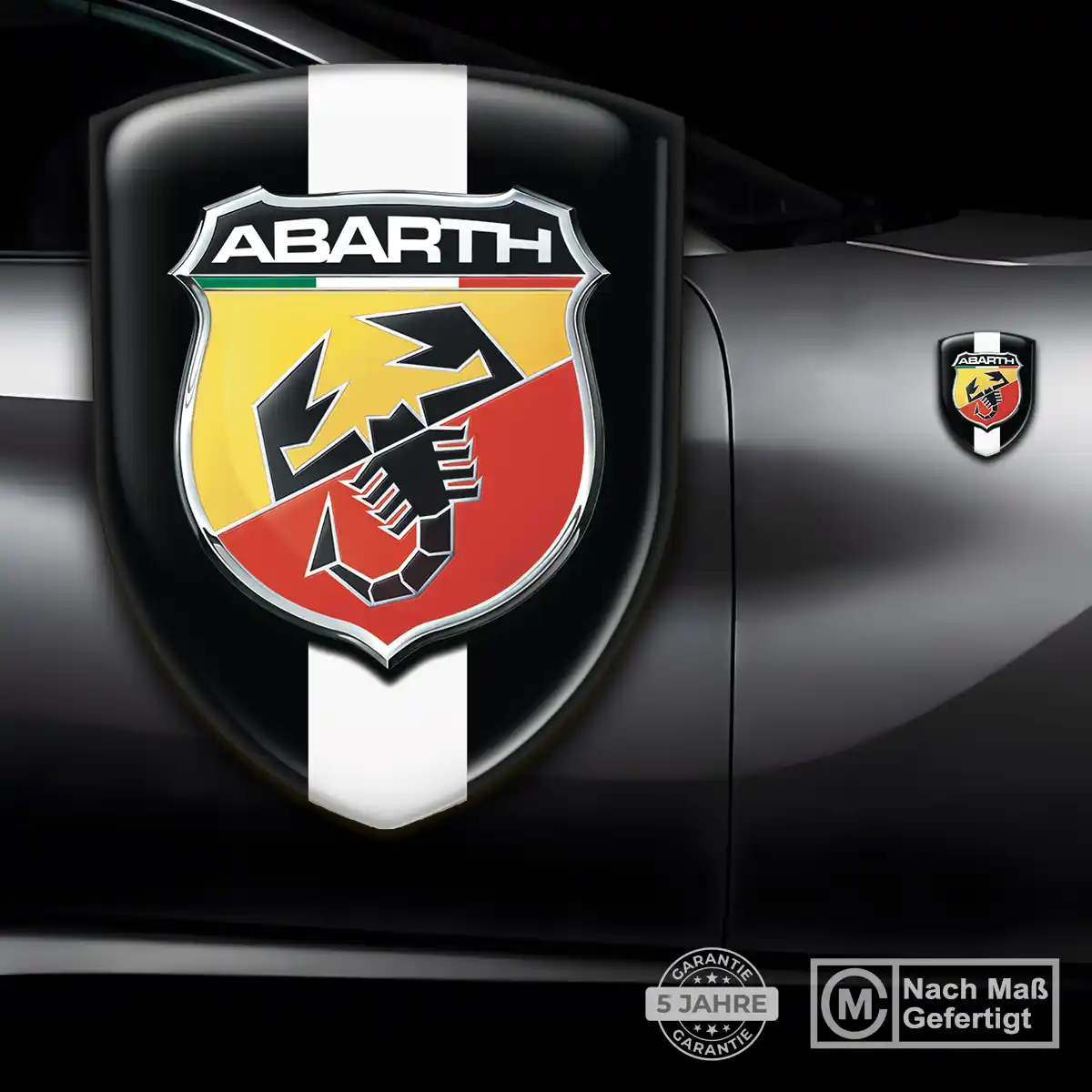 Abarth 3D Gel Aufkleber Auto Überzeugende Qualität