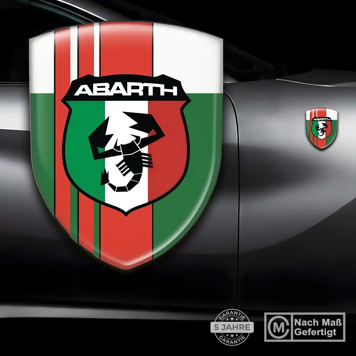 Abarth 3D Gel Aufkleber Auto Exterieurdesign