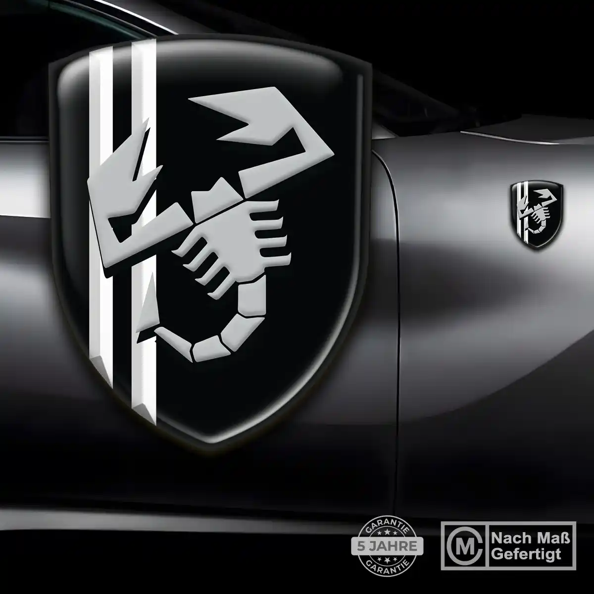 Abarth 3D Gel Aufkleber Auto Hohe Qualität