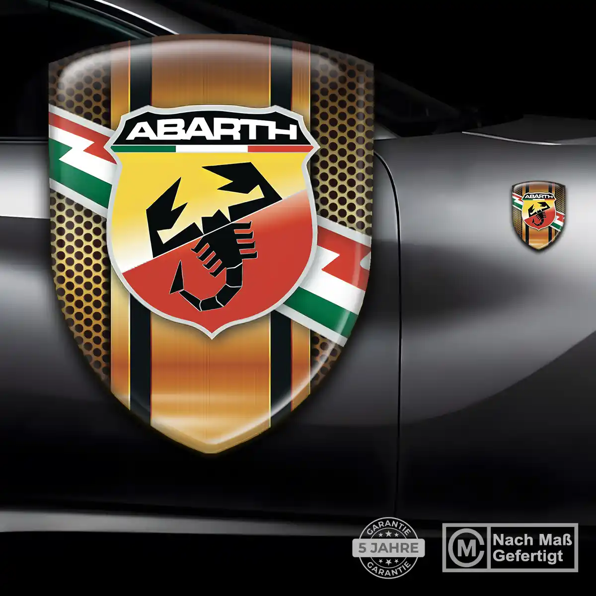 Abarth 3D Gel Aufkleber Auto Interieurdesign