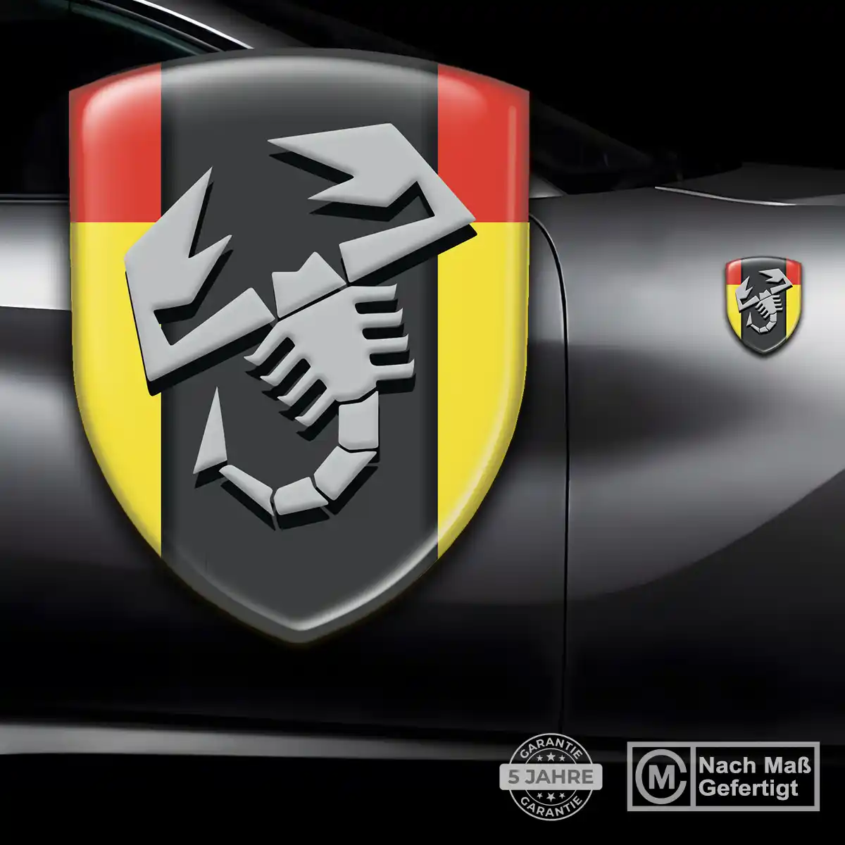 Abarth 3D Gel Aufkleber Auto Luxus-Edition