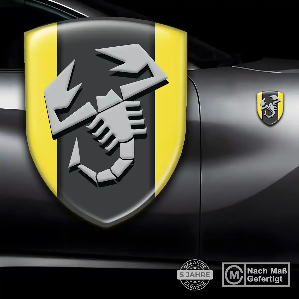 Abarth 3D Gel Aufkleber Auto Spitzenqualität