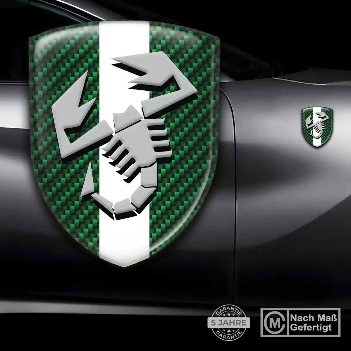 Abarth 3D Gel Aufkleber Emblem Auto Erstklassige Qualität