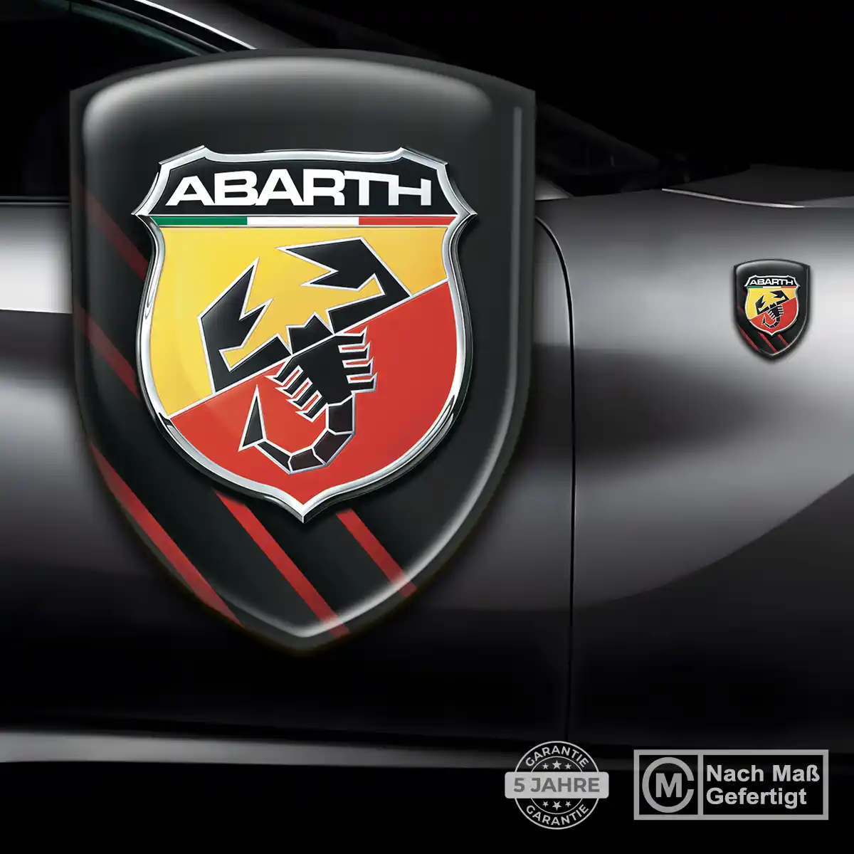 Abarth 3D Gel Aufkleber Emblem Auto Exterieurdesign