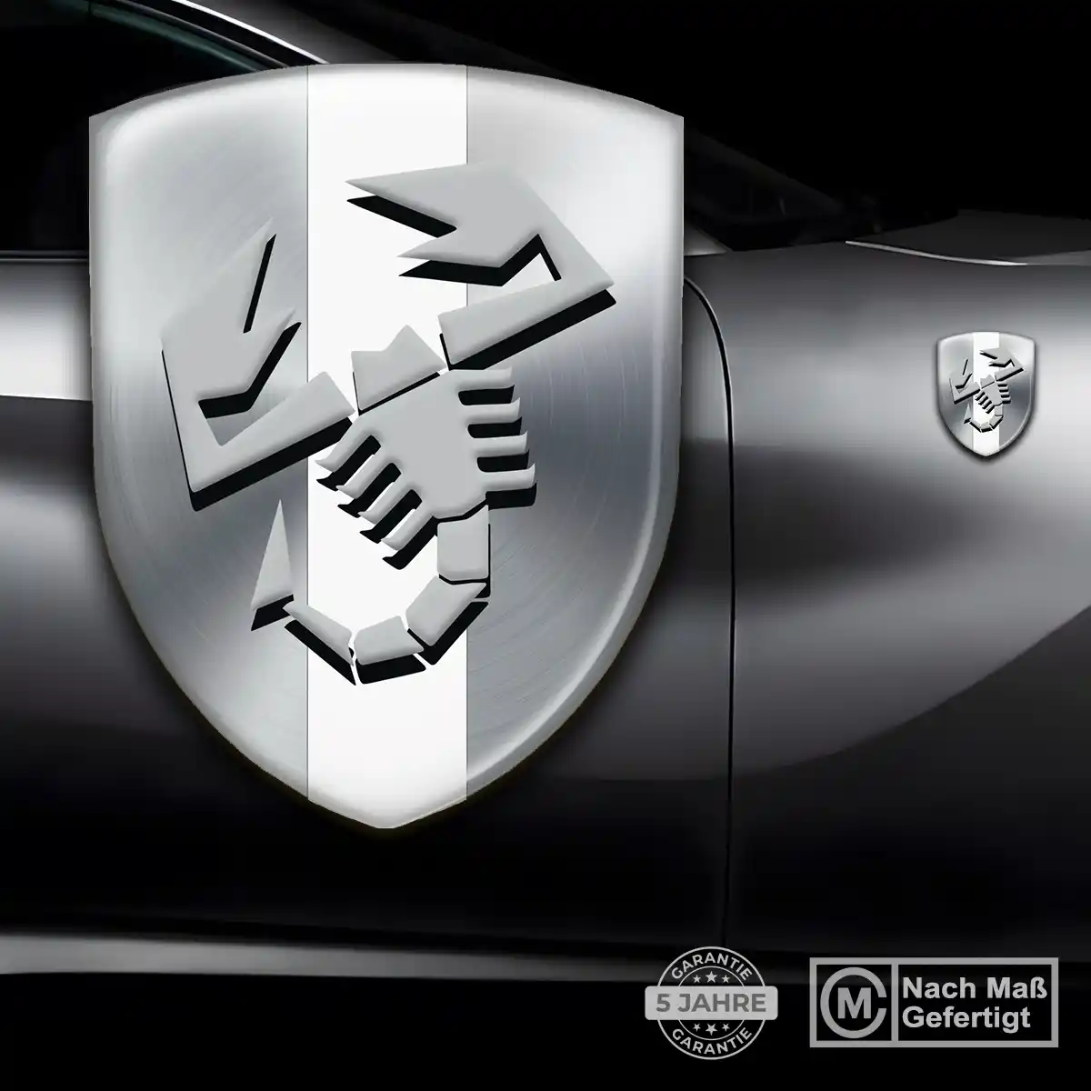 Abarth 3D Gel Aufkleber Emblem Auto Interieurdesign