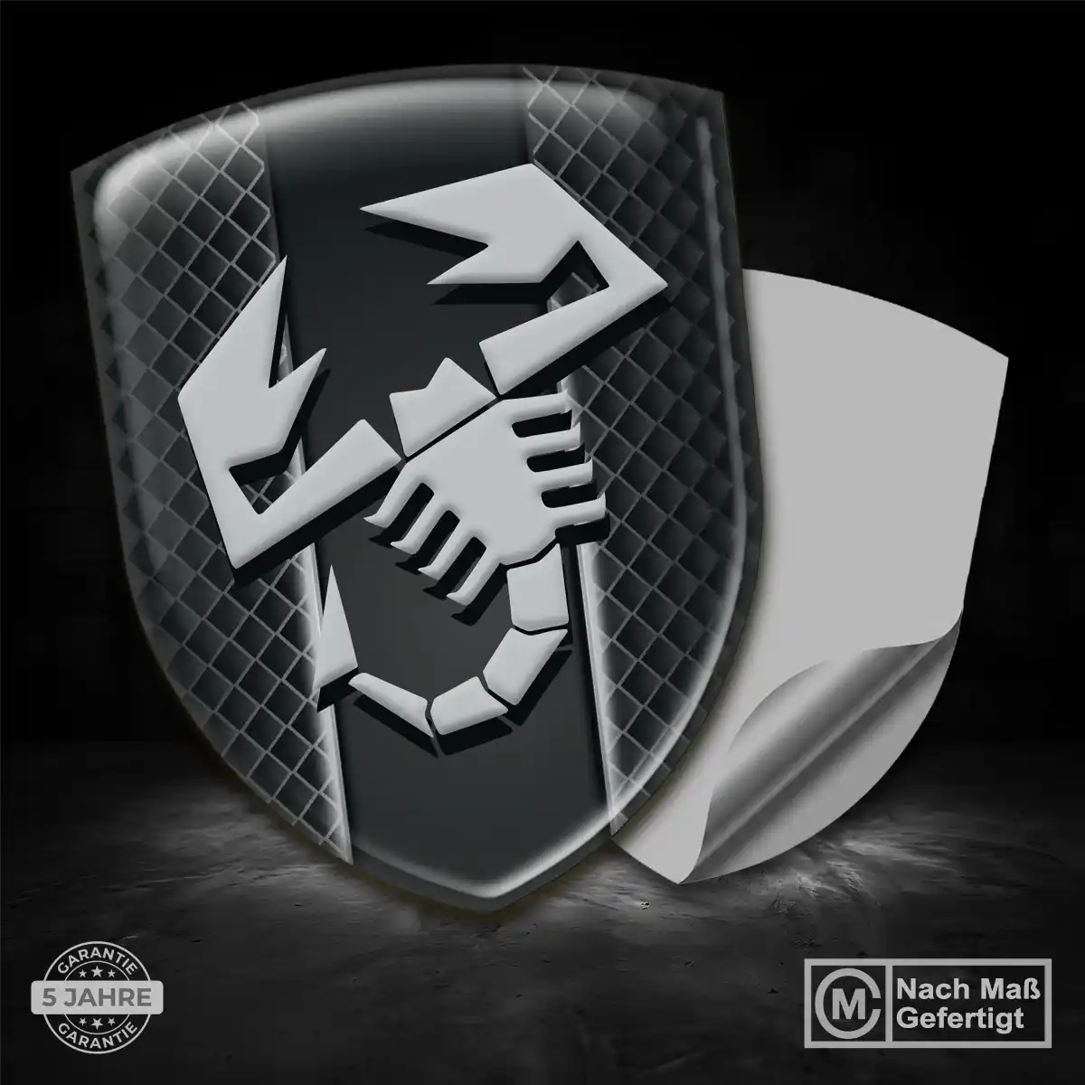 Abarth 3D Gel Aufkleber Emblem Auto Limitierte Auflage