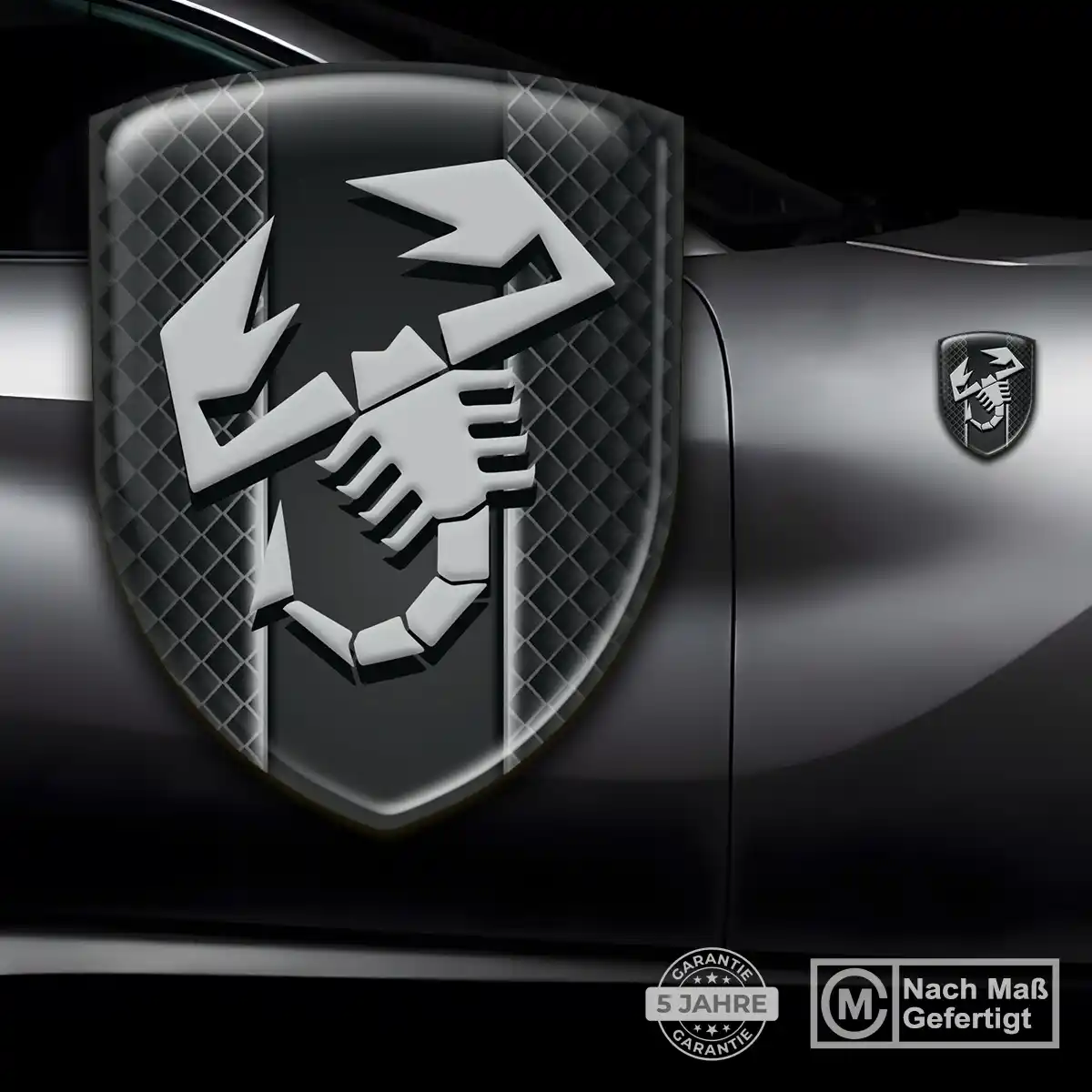 Abarth 3D Gel Aufkleber Emblem Auto Limitierte Auflage