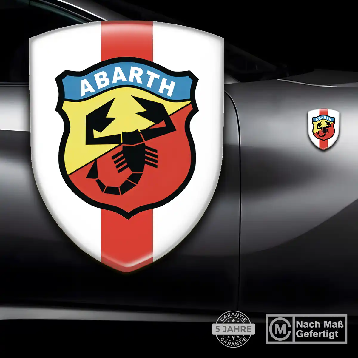Abarth 3D Gel Aufkleber Emblem Auto Markenedition