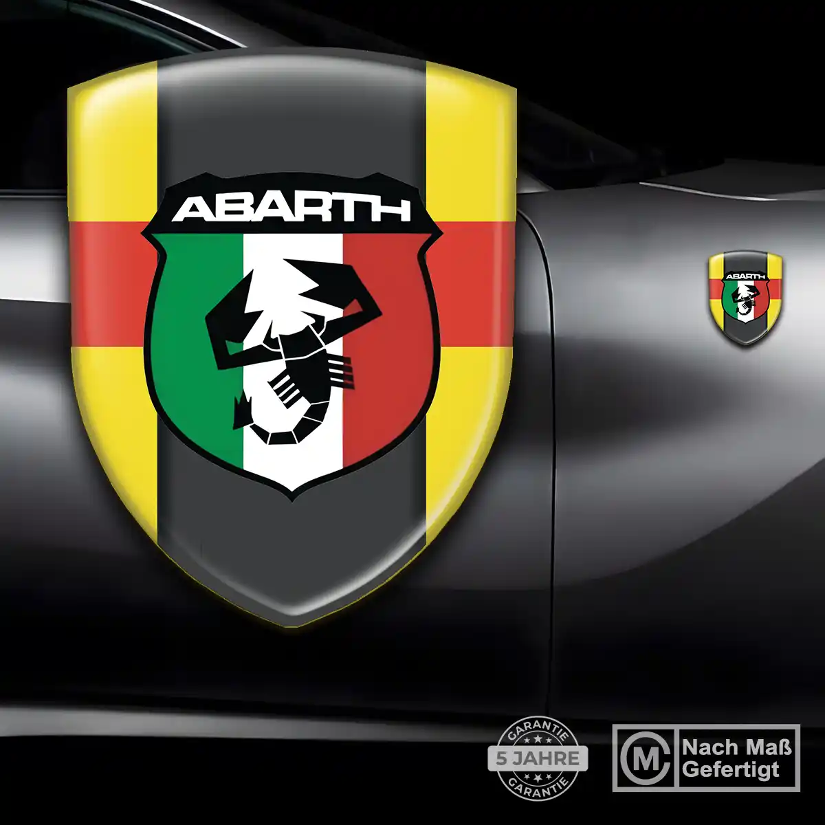Abarth 3D Gel Aufkleber Emblem Auto Modernes Design