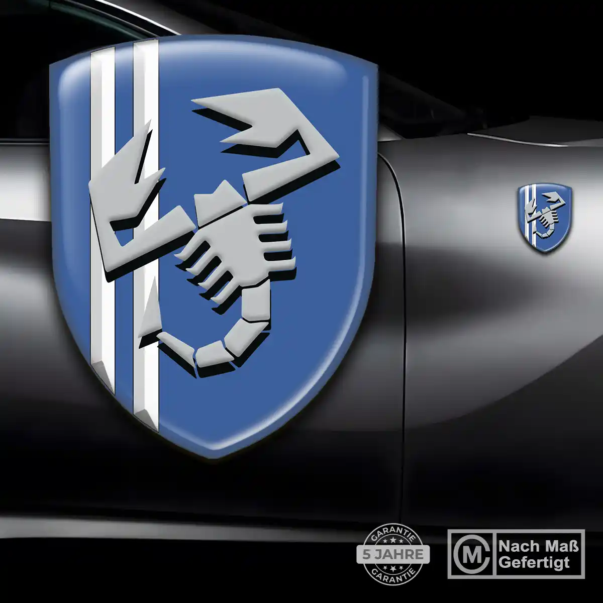 Abarth 3D Gel Aufkleber Emblem Auto Premiumqualität