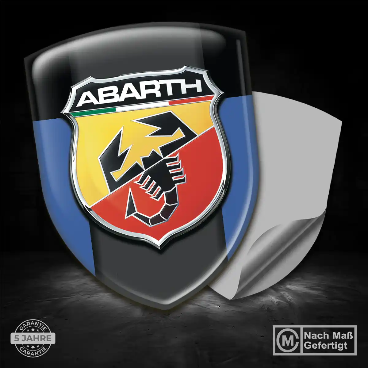 Abarth 3D Gel Aufkleber Emblem Auto Spitzenqualität