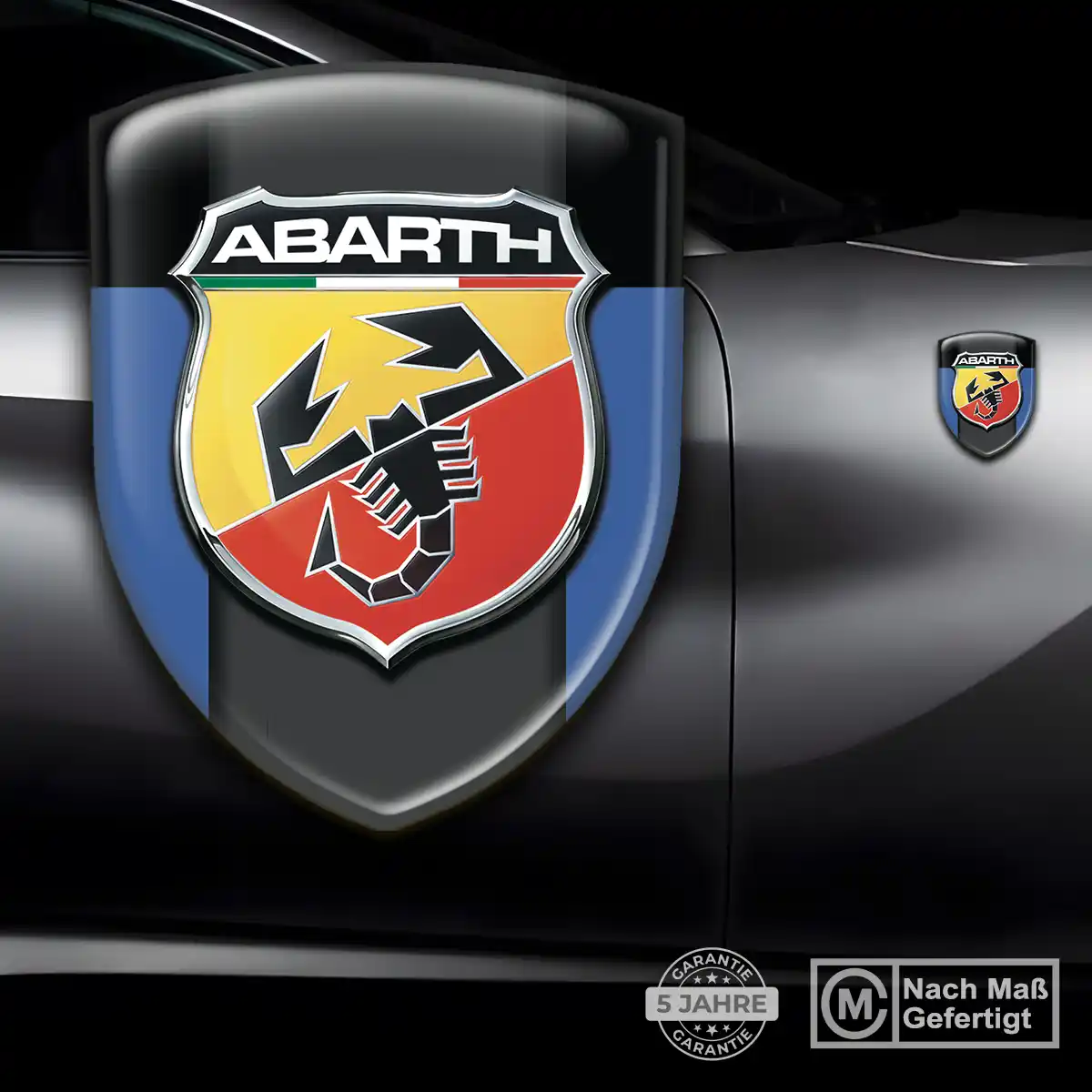 Abarth 3D Gel Aufkleber Emblem Auto Spitzenqualität