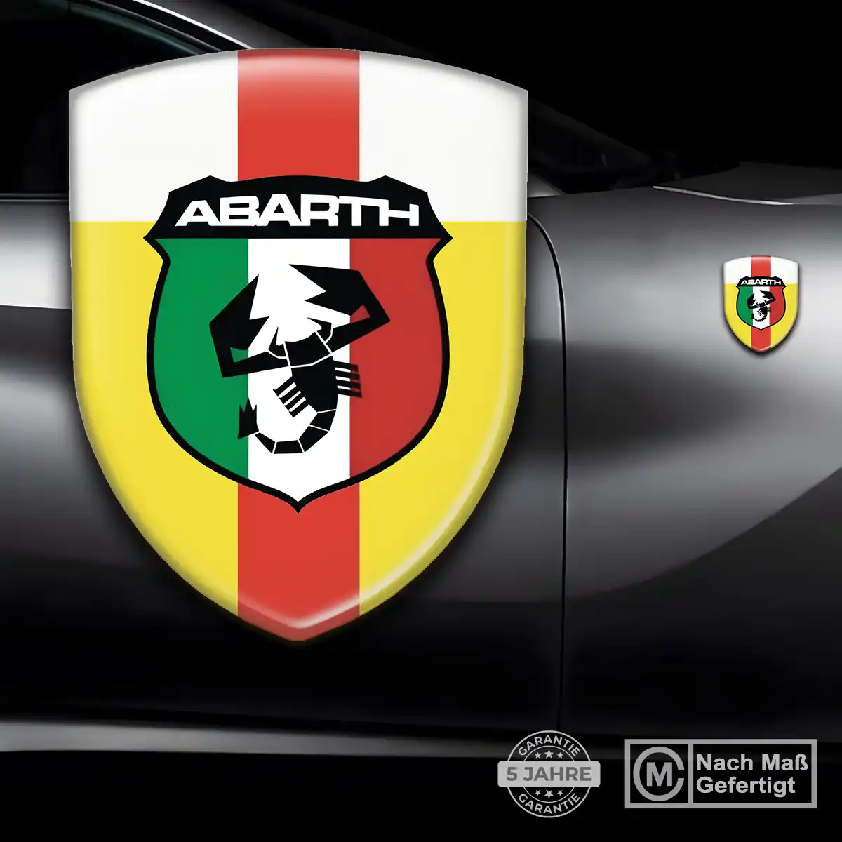 Abarth 3D Gel Aufkleber Emblem Auto Stilvolles Design