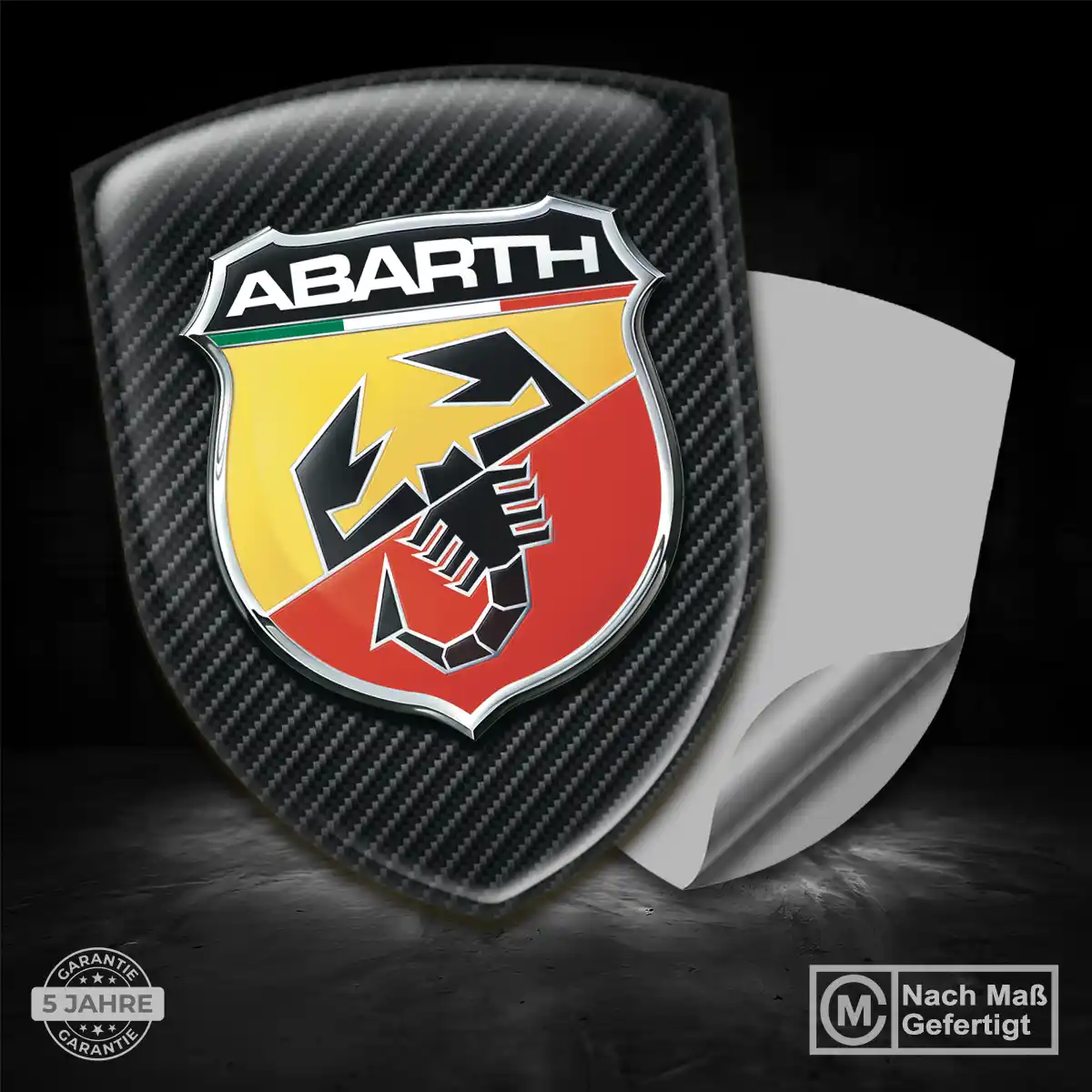 Abarth 3D Gel Aufkleber Emblem Exterieurdesign