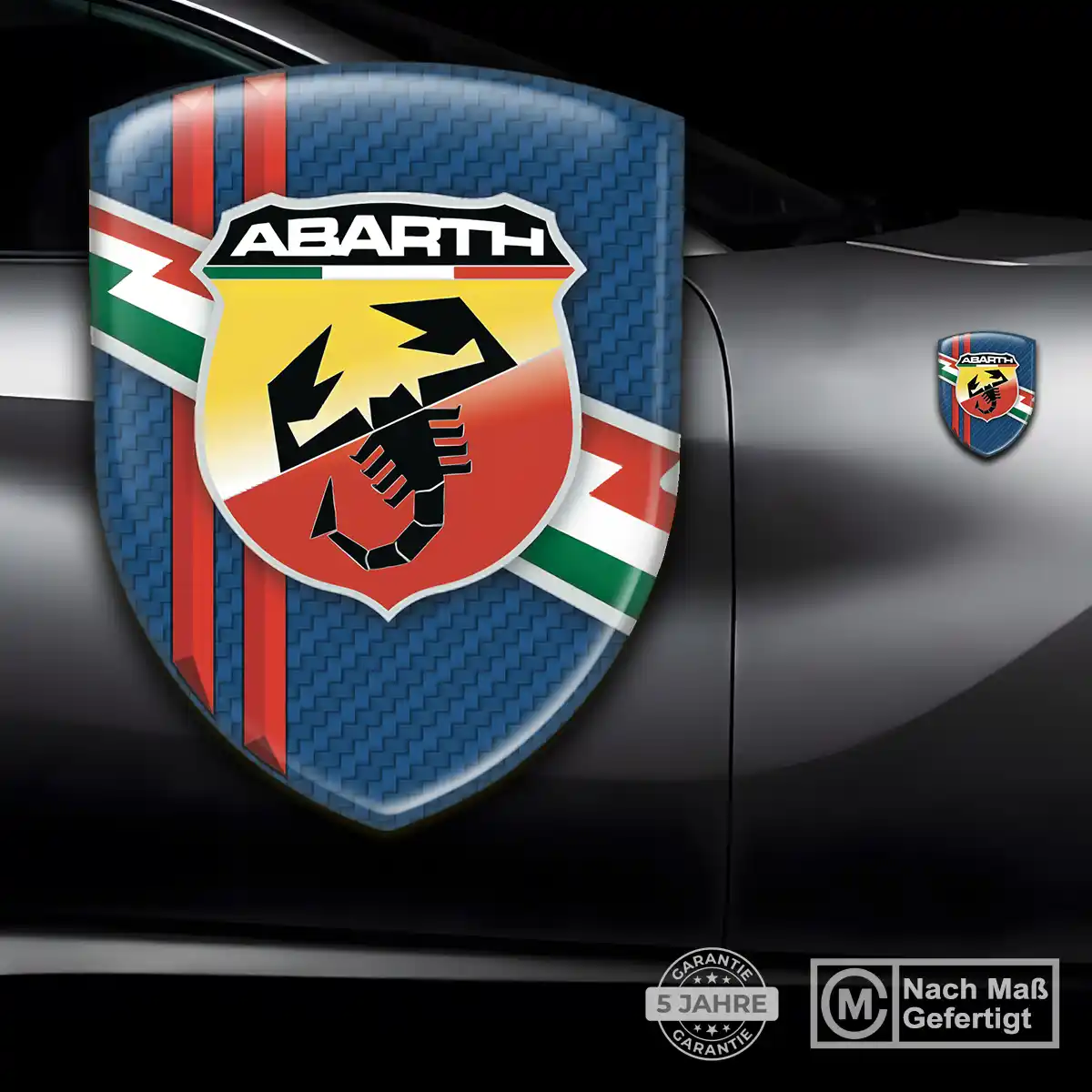 Abarth 3D Gel Aufkleber Emblem Luxus-Edition