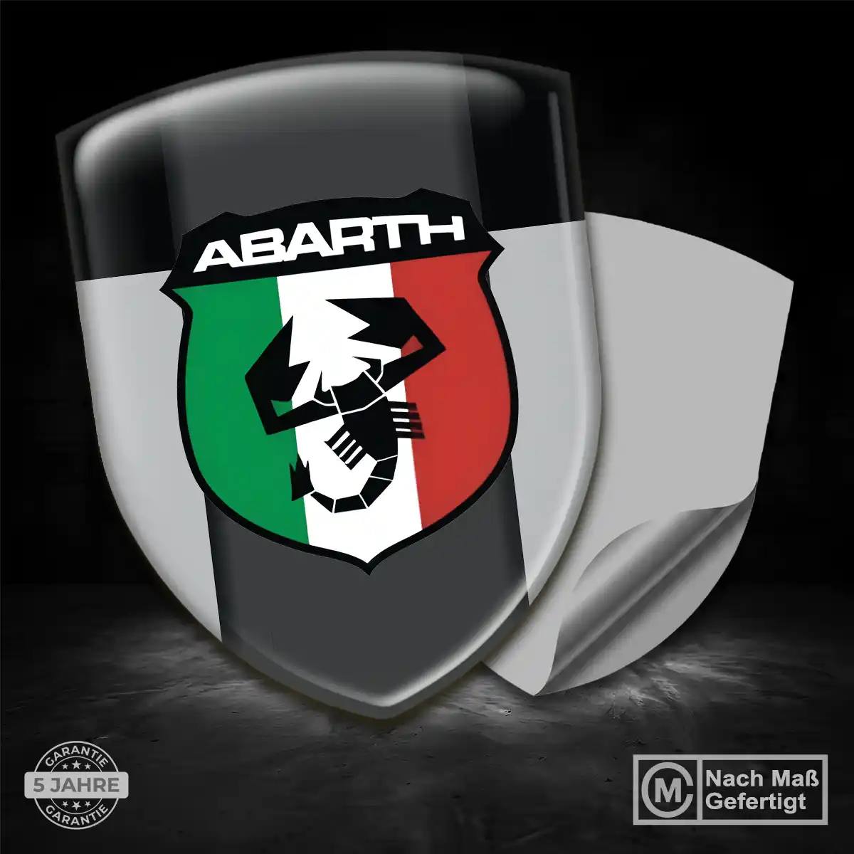 Abarth 3D Gel Aufkleber Emblem Tuningfahrzeug