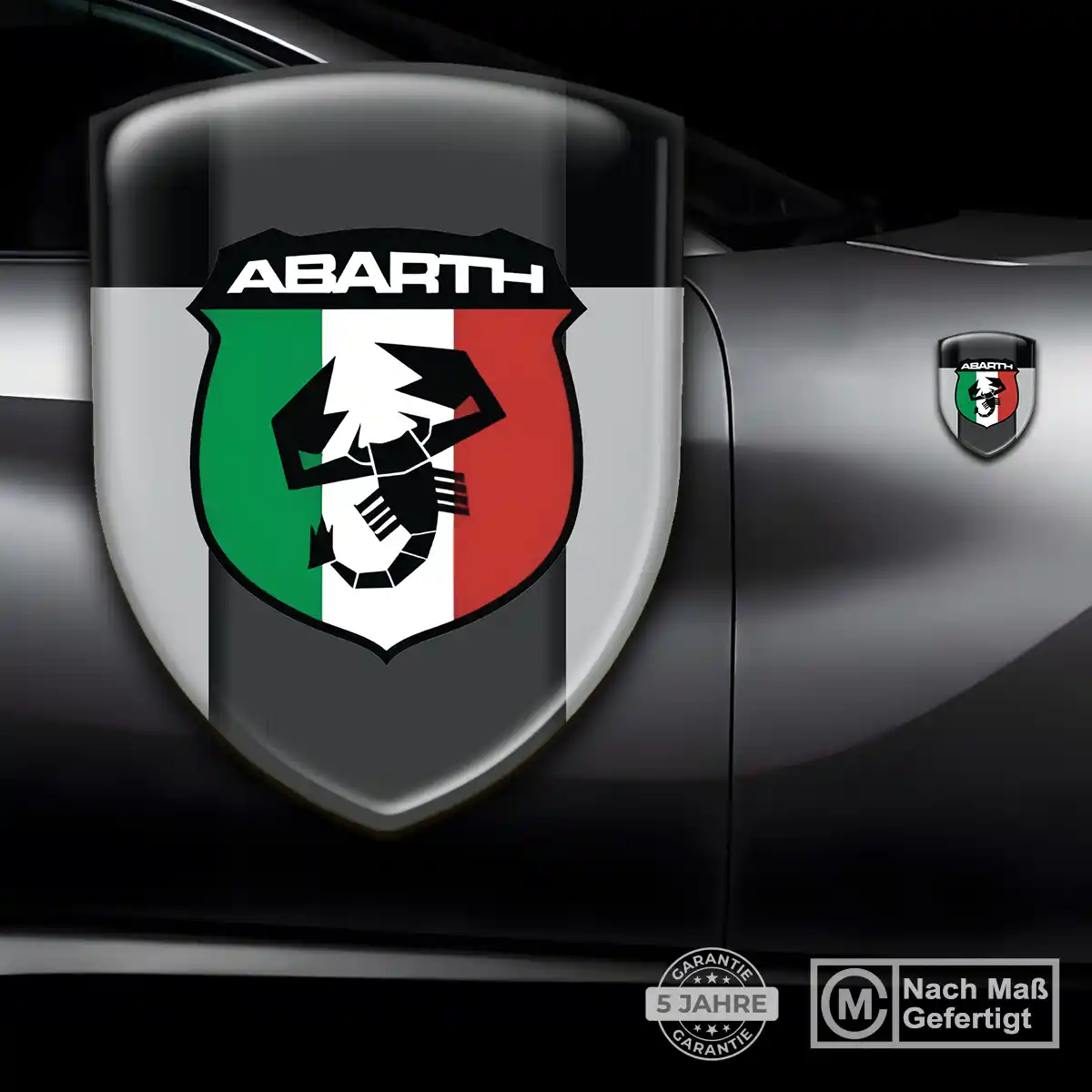 Abarth 3D Gel Aufkleber Emblem Tuningfahrzeug