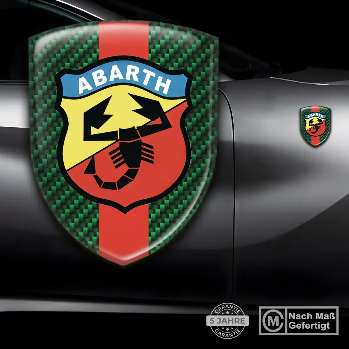 Abarth 3D Gel Aufkleber Embleme Auto Interieurdesign
