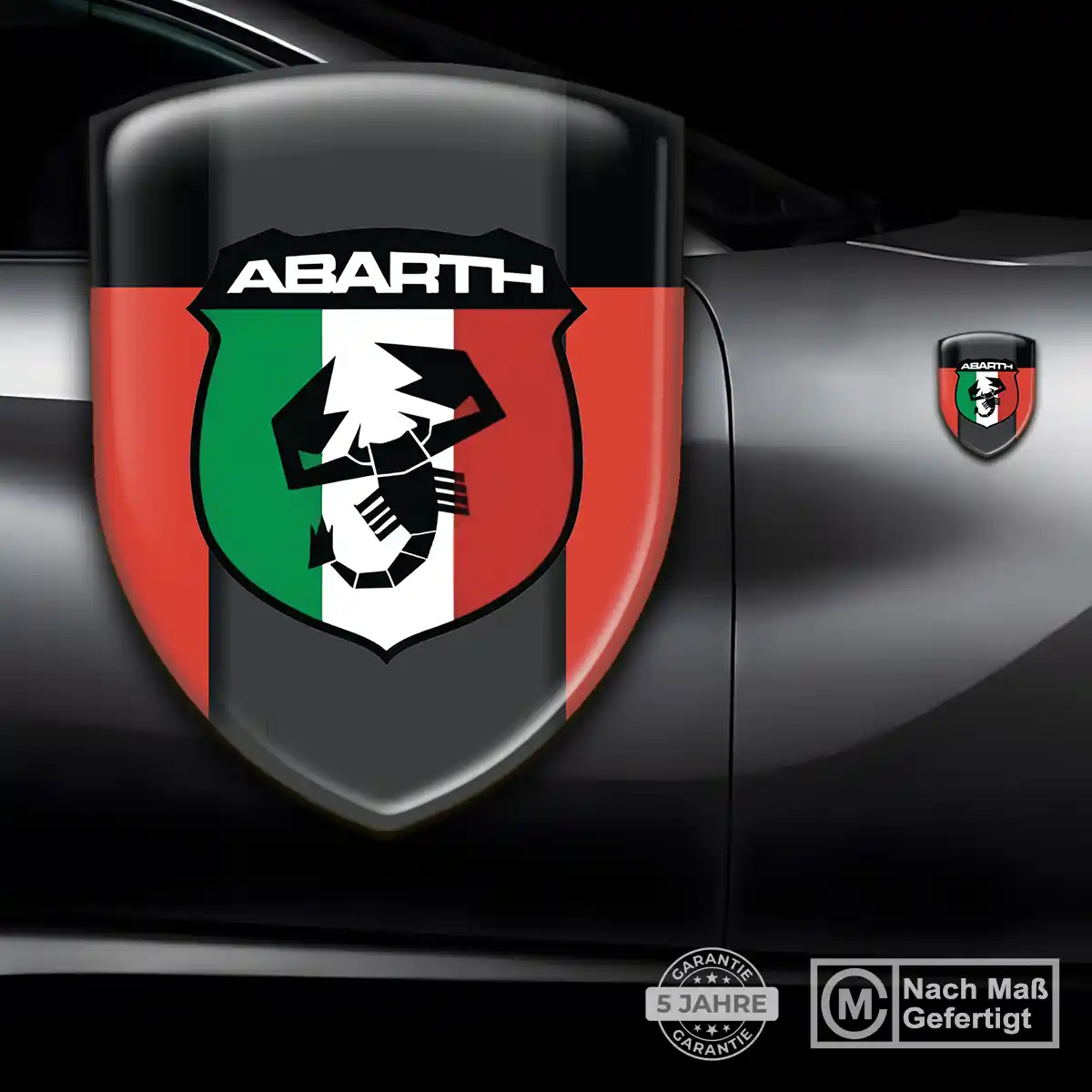 Abarth 3D Gel Aufkleber Embleme Auto Luxus-Edition