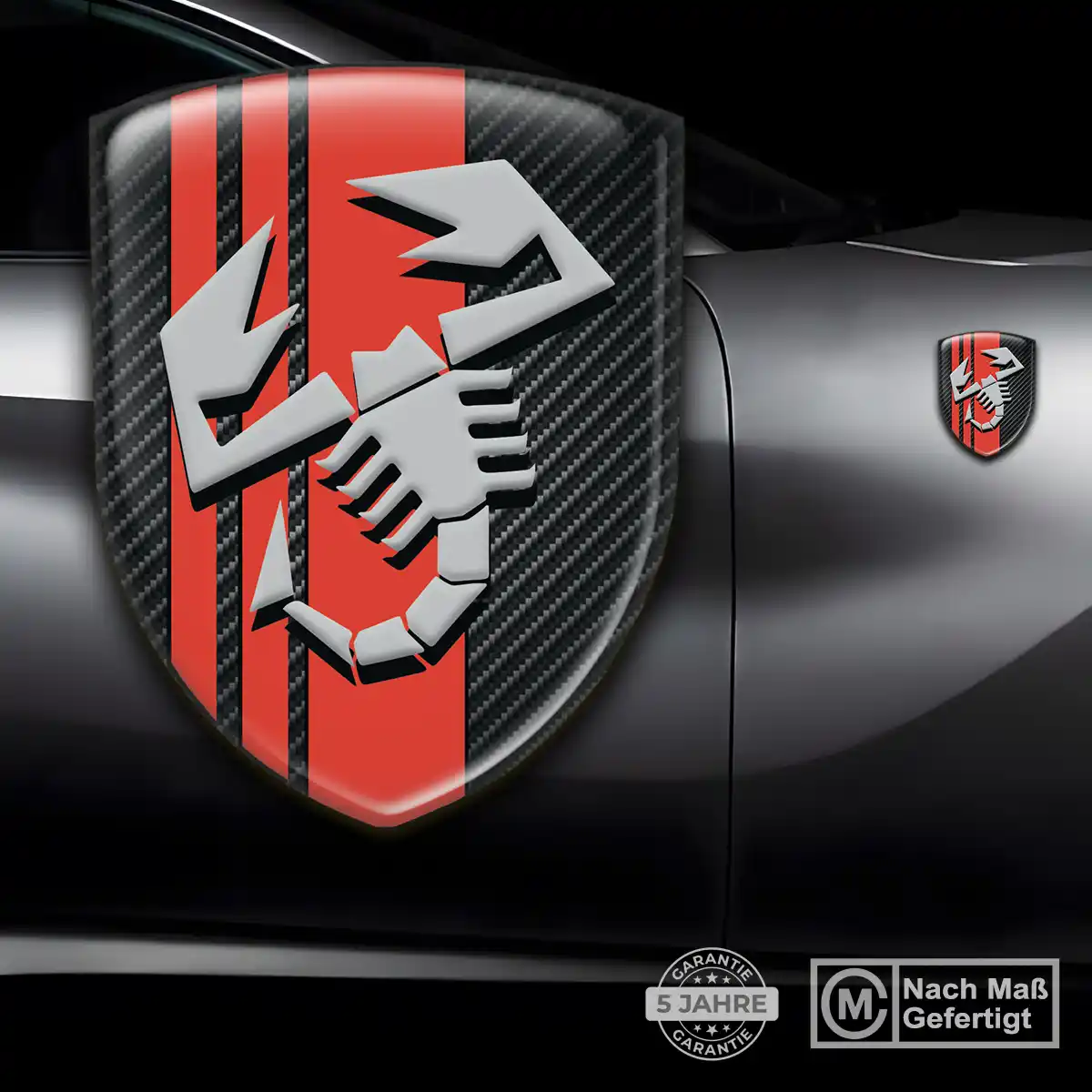 Abarth 3D Gel Aufkleber Embleme Auto Markenedition