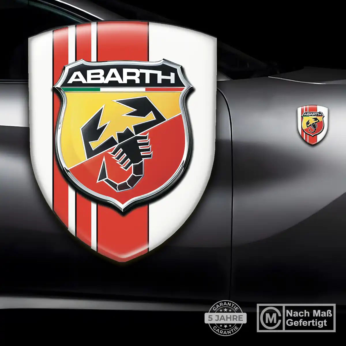Abarth 3D Gel Aufkleber Embleme Auto Tuningfahrzeug