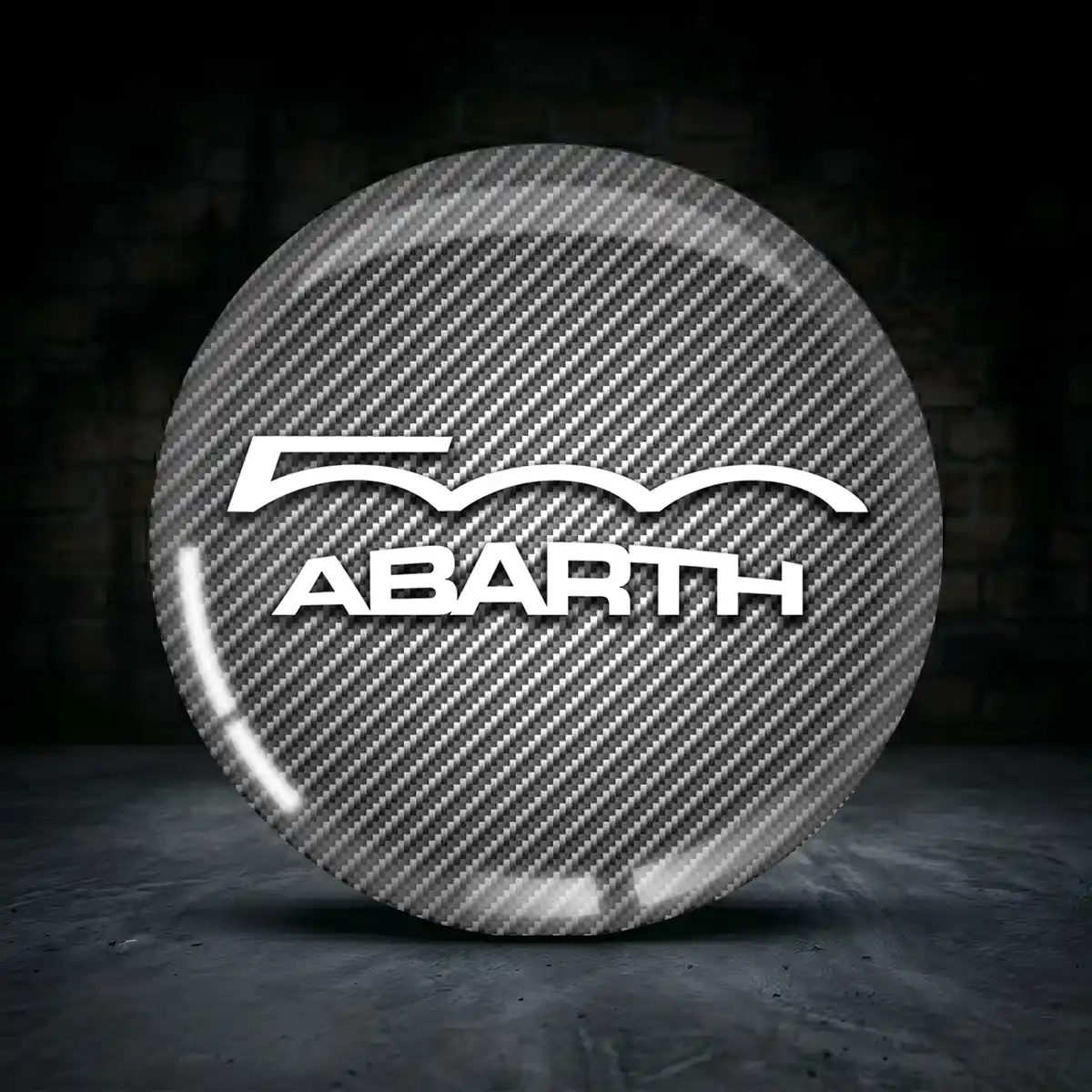 Abarth 3D Gel Aufkleber Embleme Premiumqualität