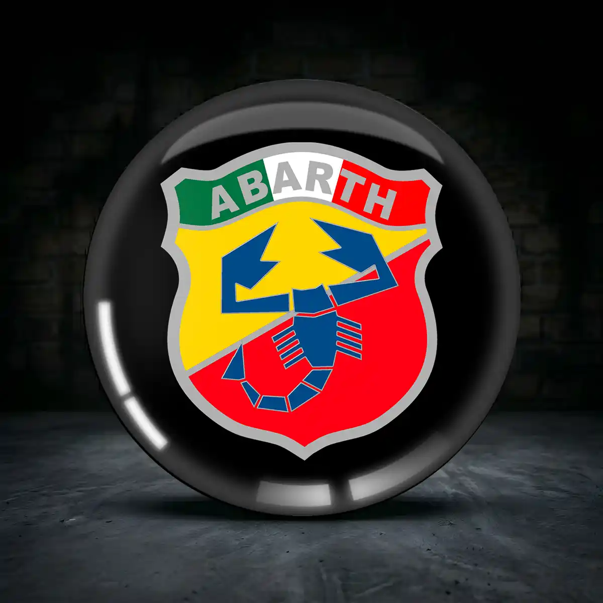 Abarth 3D Gel Aufkleber Embleme Stilvolles Design