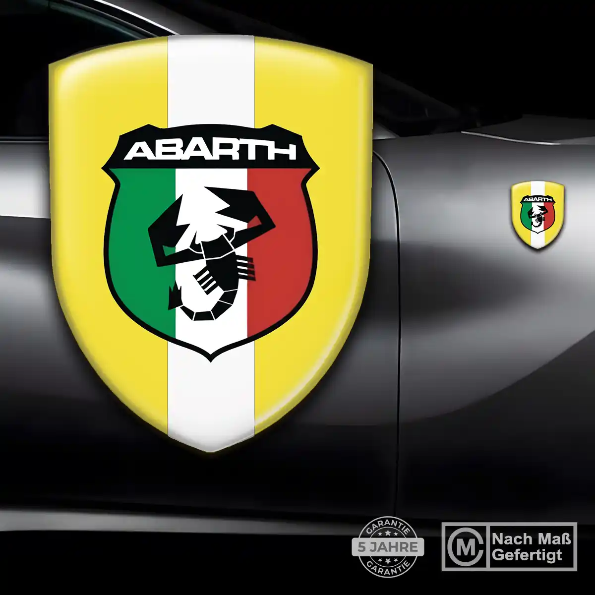 Abarth 3D Gel Aufkleber Hohe Qualität