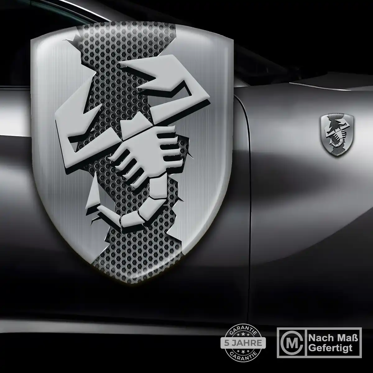 Abarth 3D Gel Aufkleber Premium-Edition