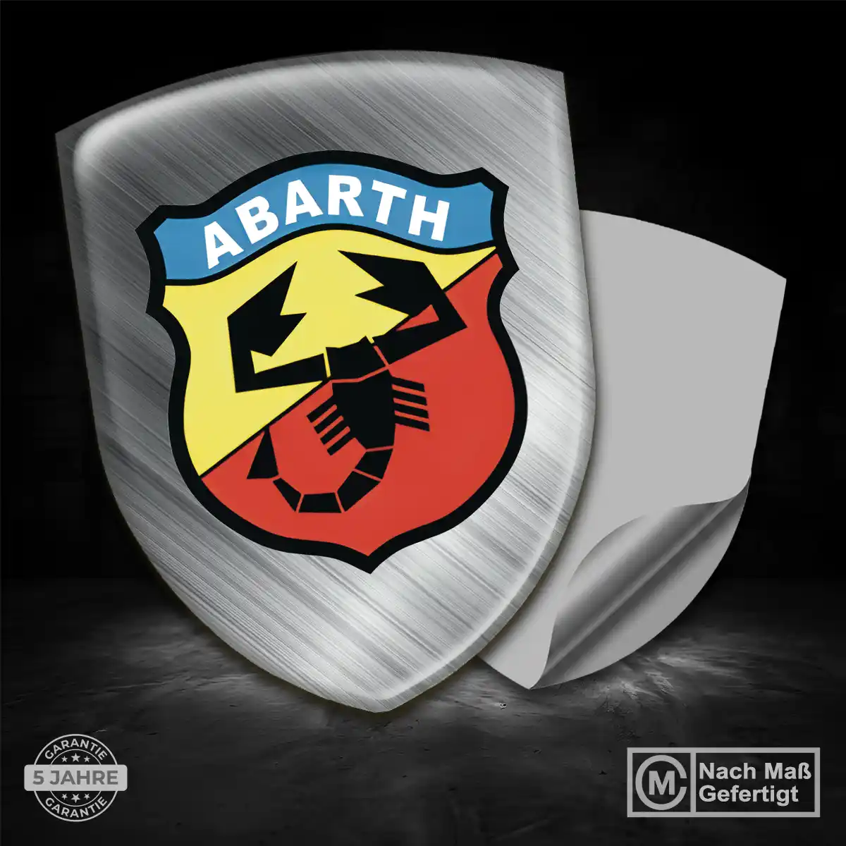 Abarth 3D Gel Aufkleber Silikon Auto Elegantes Design