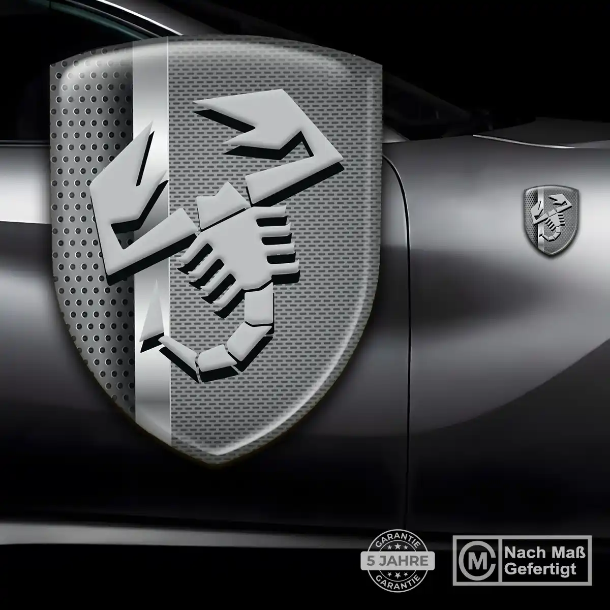 Abarth 3D Gel Aufkleber Silikon Auto Hohe Qualität