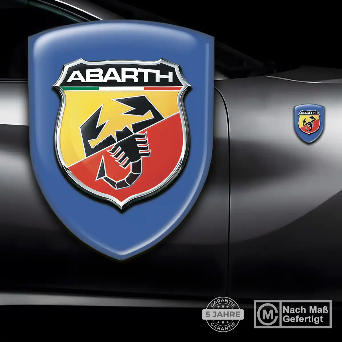Abarth 3D Gel Aufkleber Wappen Auto Exterieurdesign