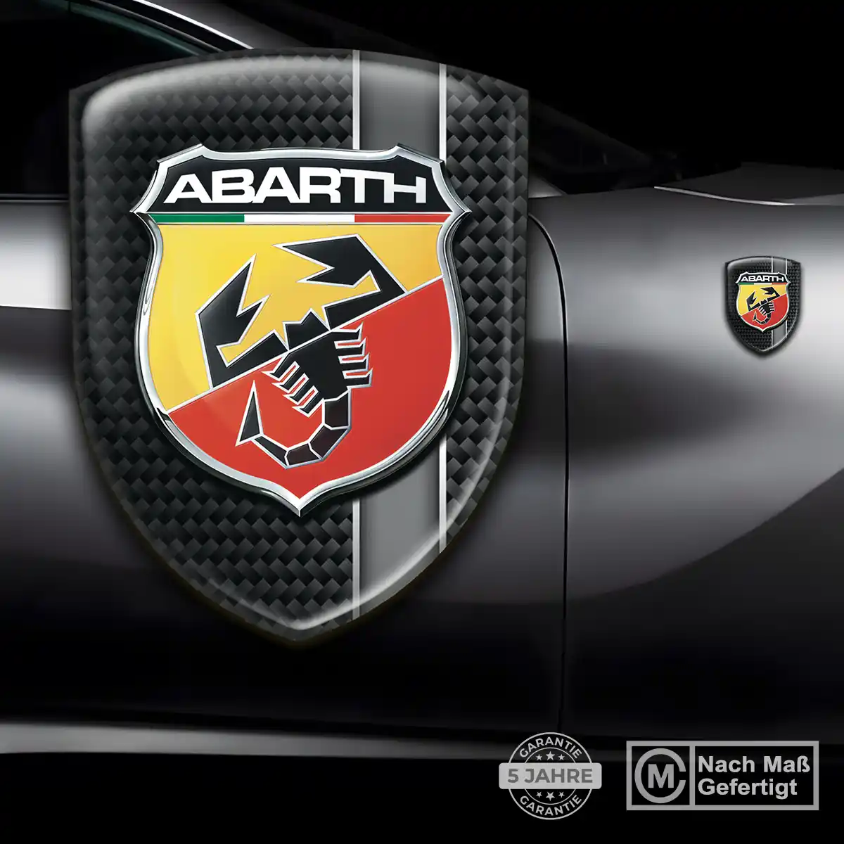 Abarth 3D Gel Aufkleber Wappen Auto Hohe Qualität