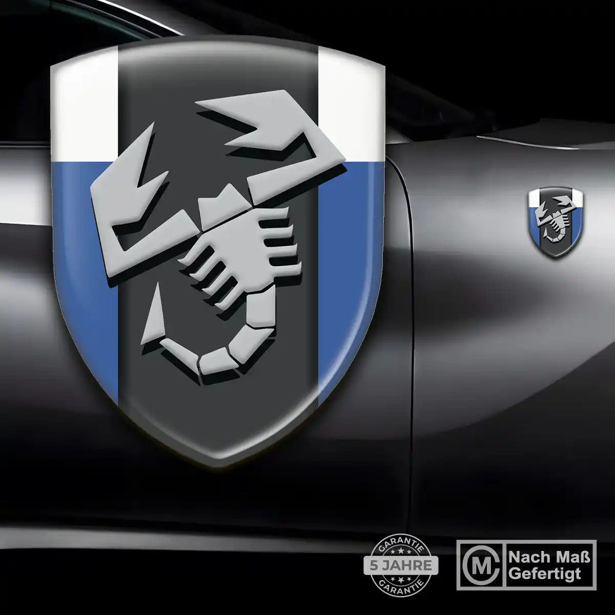 Abarth 3D Gel Aufkleber Wappen Auto Interieurdesign