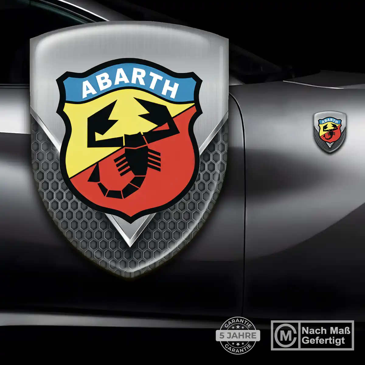 Abarth 3D Gel Aufkleber Wappen Auto Limitierte Auflage