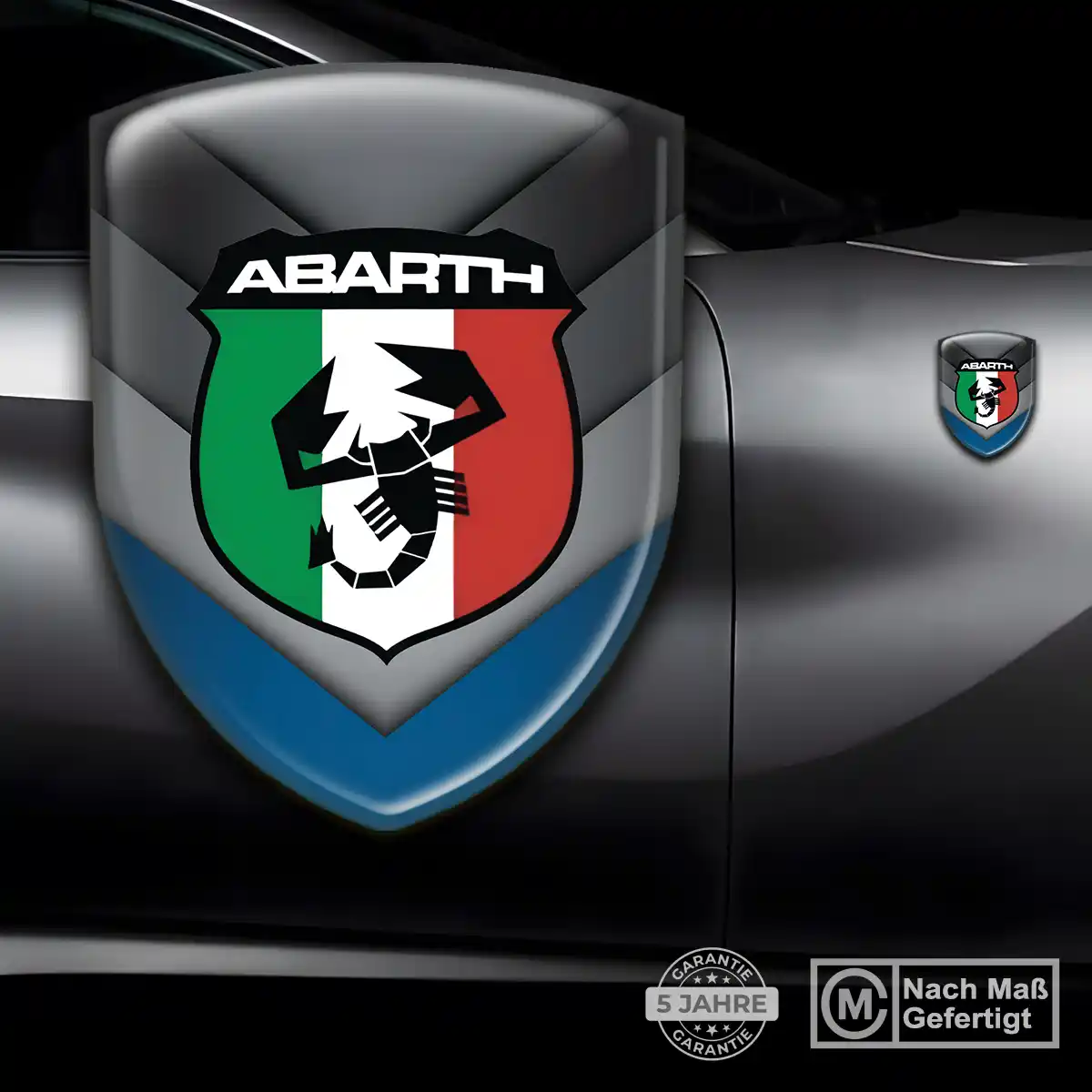 Abarth 3D Gel Aufkleber Wappen Auto Spitzenqualität