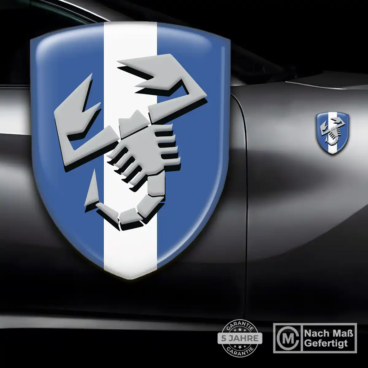 Abarth 3D Gel Aufkleber Wappen Auto Stilvolles Design