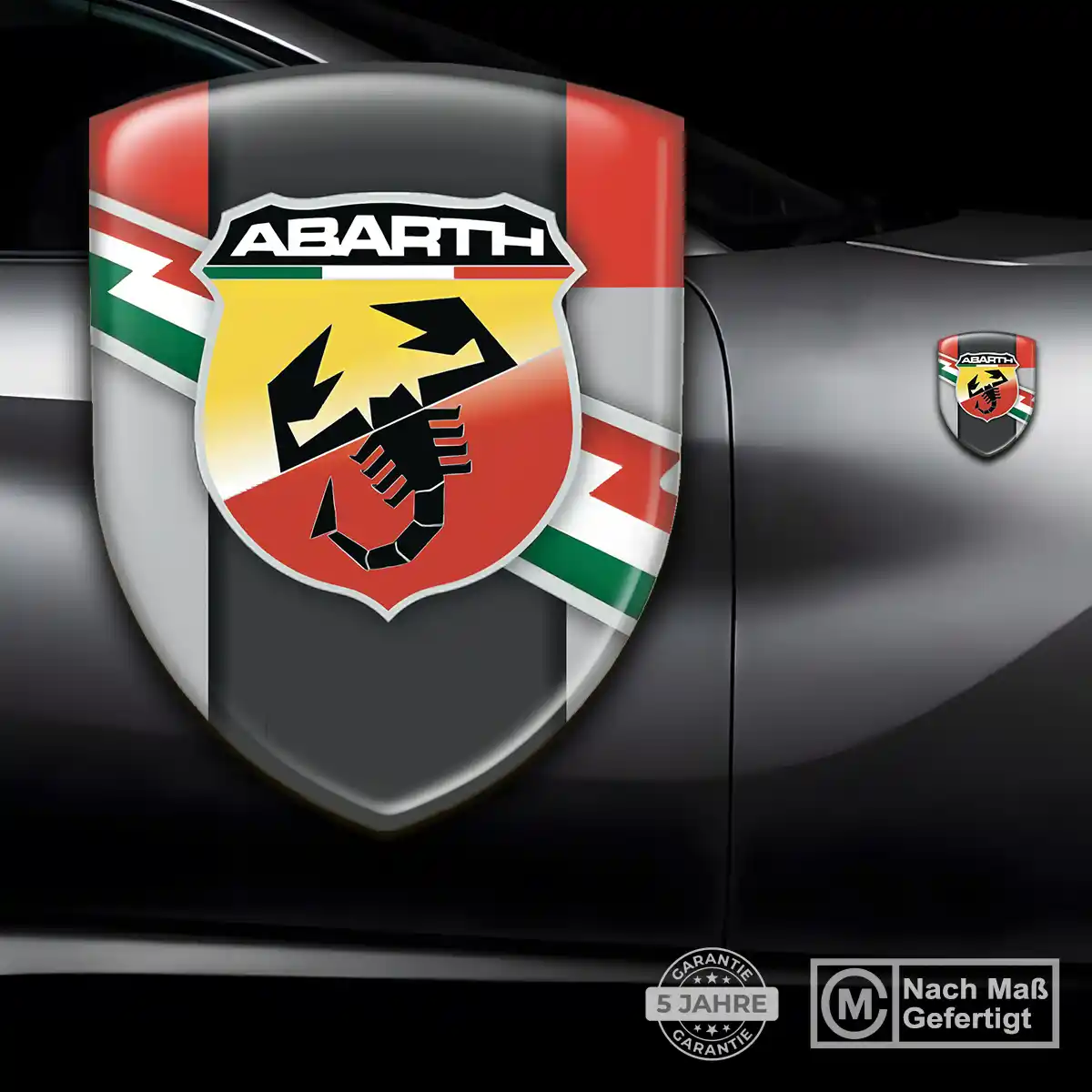 Abarth 3D Gel Aufkleber Wappen Auto Tuningfahrzeug