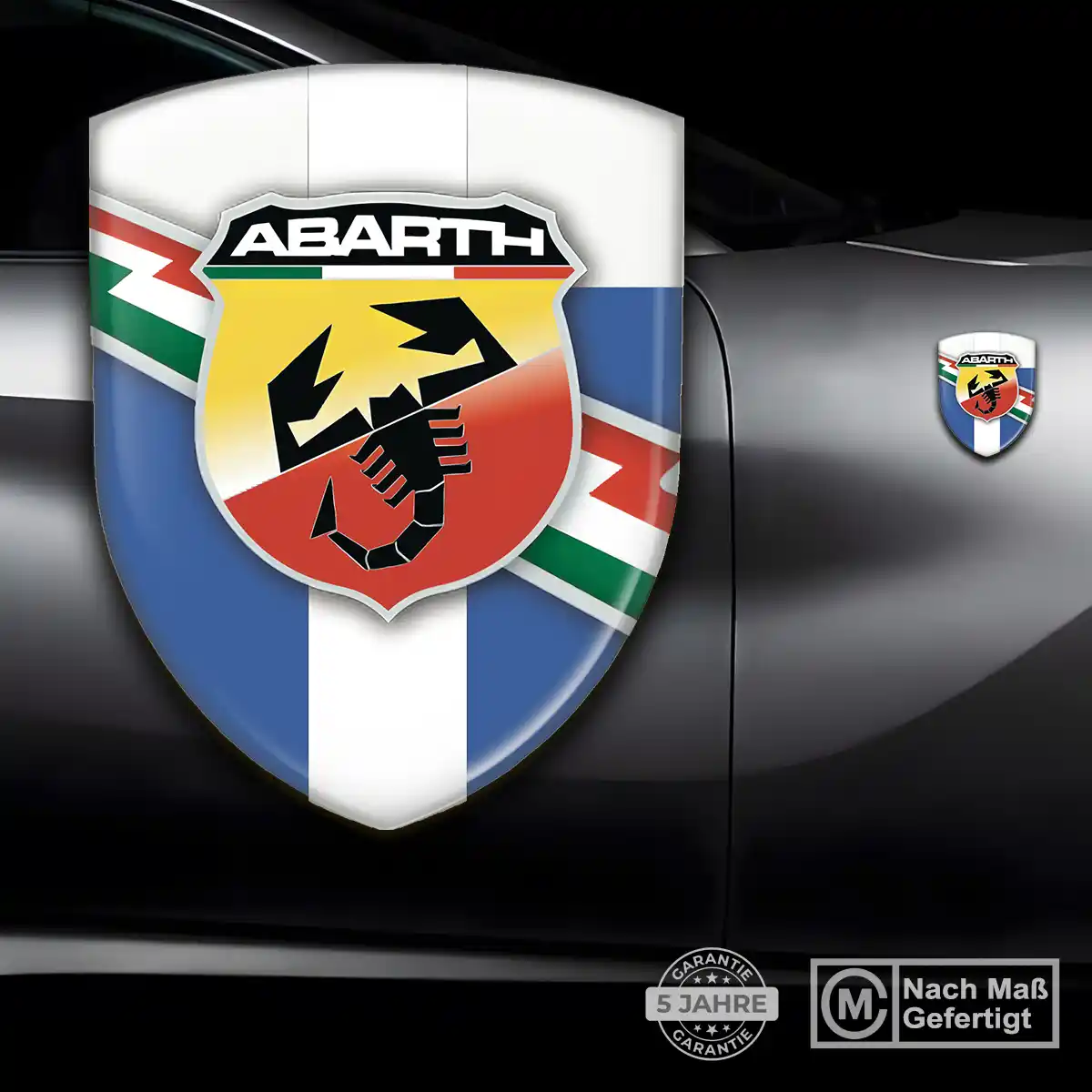 Abarth 3D Gel Aufkleber Wappen Überzeugende Qualität
