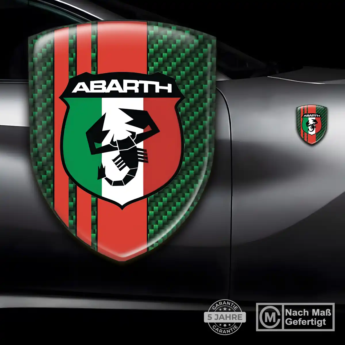 Abarth 3D Gel Aufkleber Wappen Limitierte Auflage