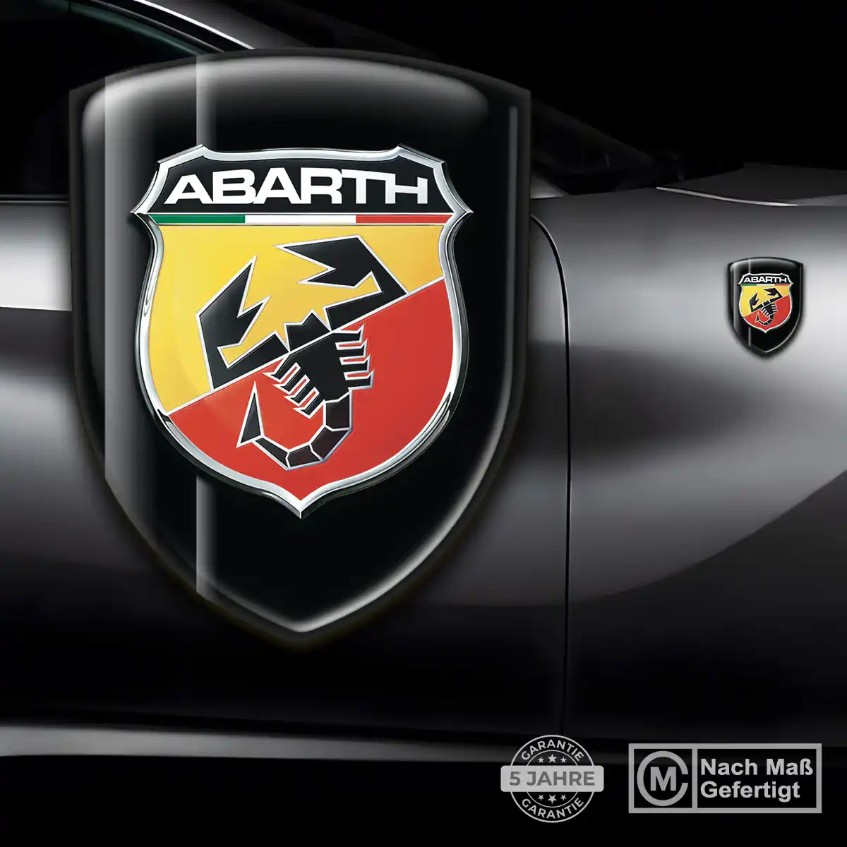 Abarth Aufkleber 3D Gel Emblem Anspruchsvolles Design