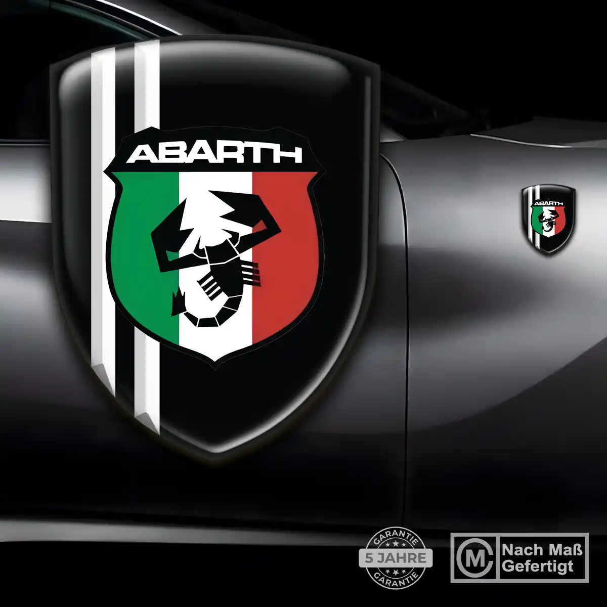 Abarth Aufkleber 3D Gel Emblem Auto Edles Design