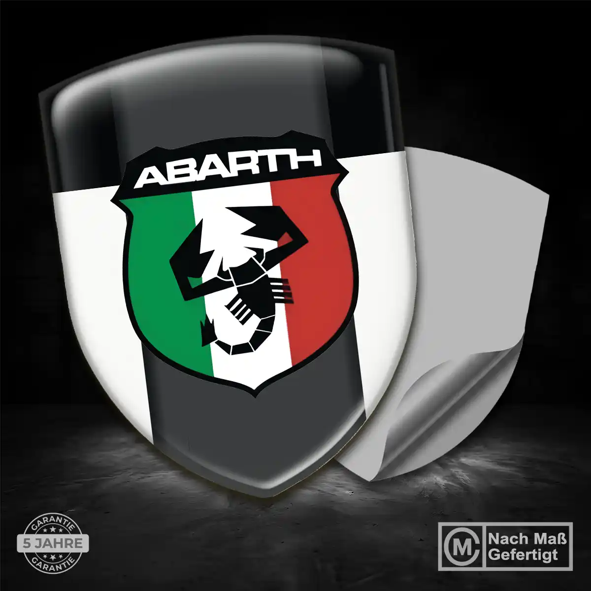 Abarth Aufkleber 3D Gel Emblem Auto Elegantes Design