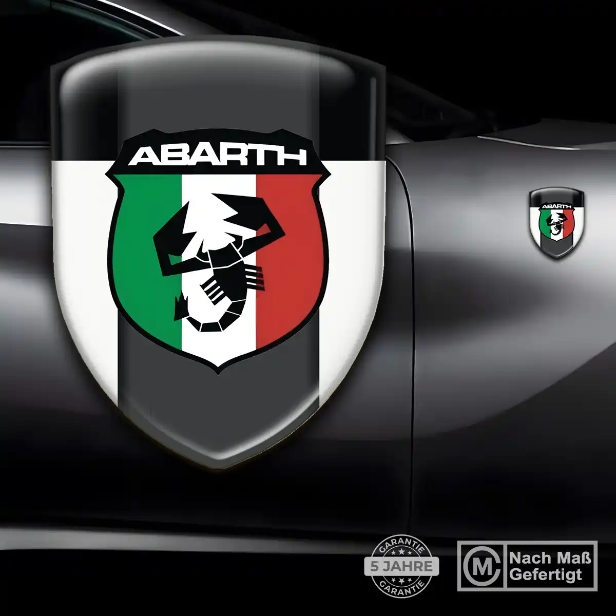 Abarth Aufkleber 3D Gel Emblem Auto Elegantes Design