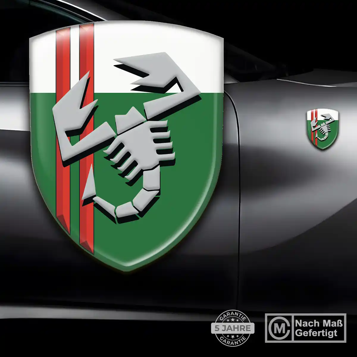 Abarth Aufkleber 3D Gel Emblem Auto Höchste Qualität