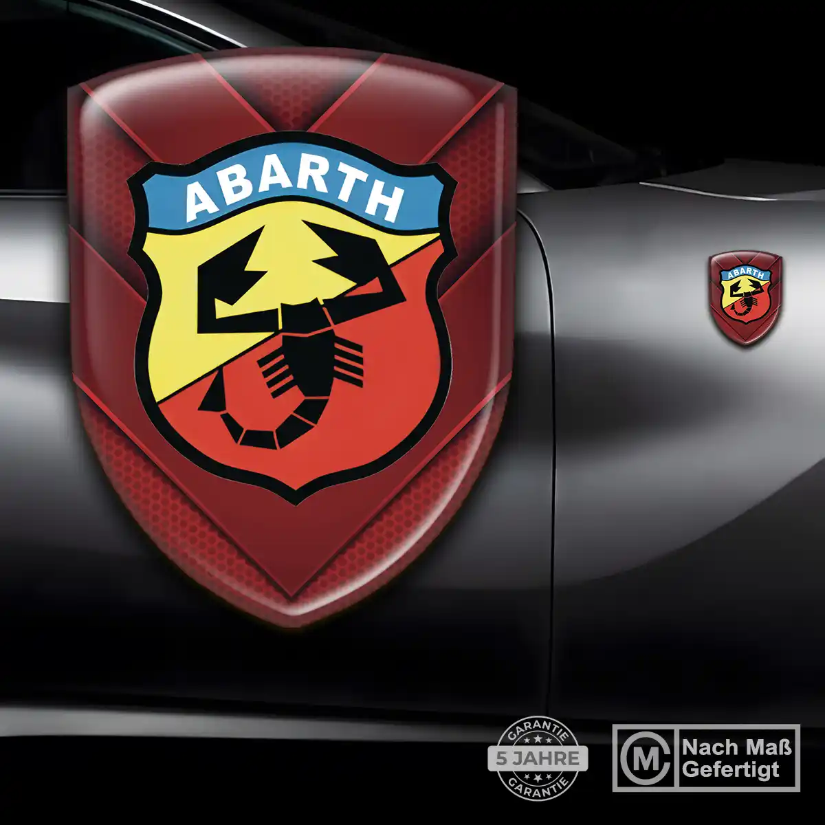 Abarth Aufkleber 3D Gel Emblem Auto Interieurdesign