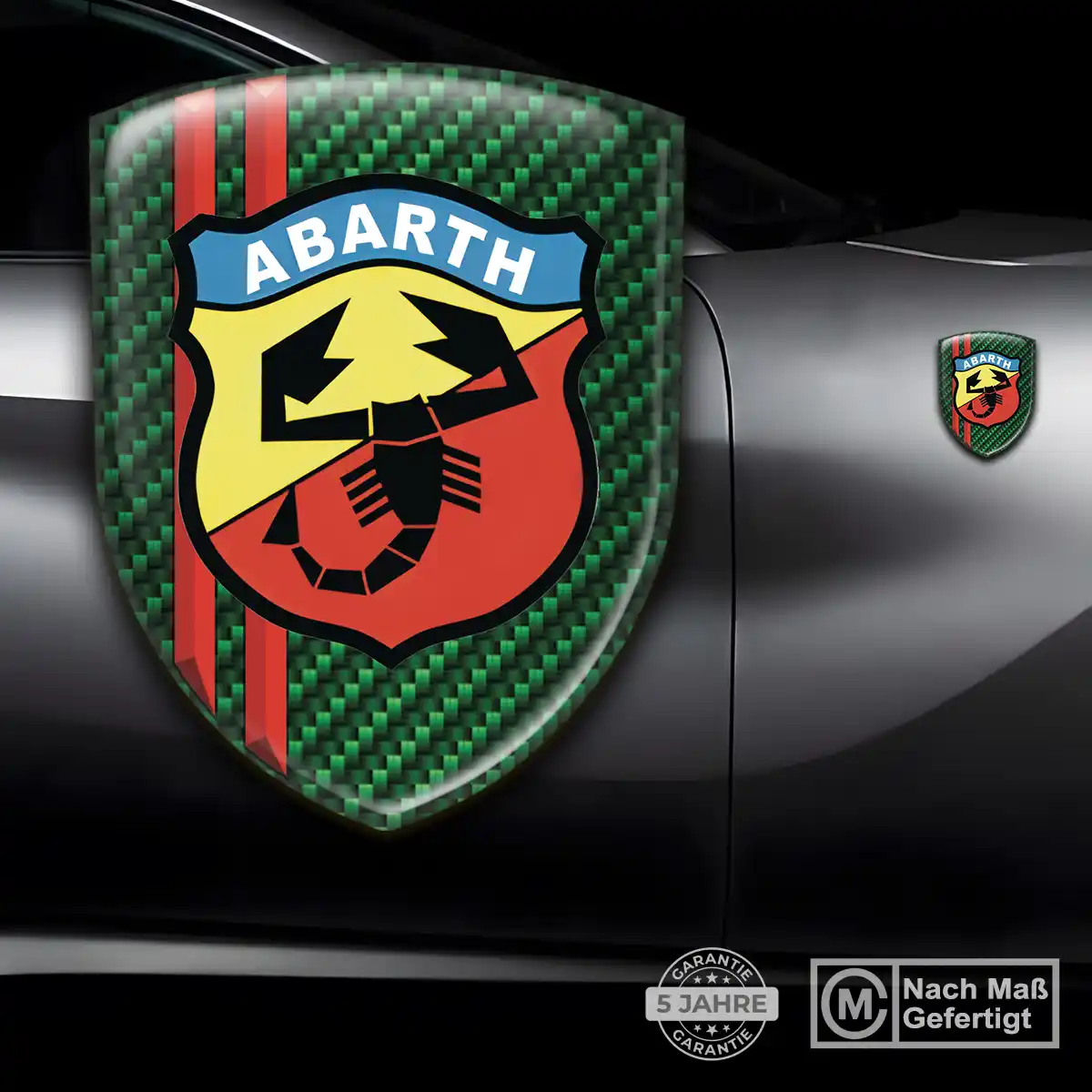 Abarth Aufkleber 3D Gel Emblem Auto Limitierte Auflage