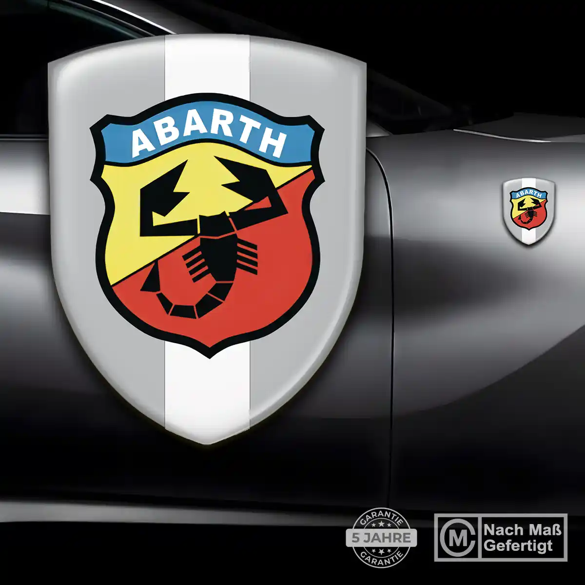 Abarth Aufkleber 3D Gel Emblem Auto Modernes Design