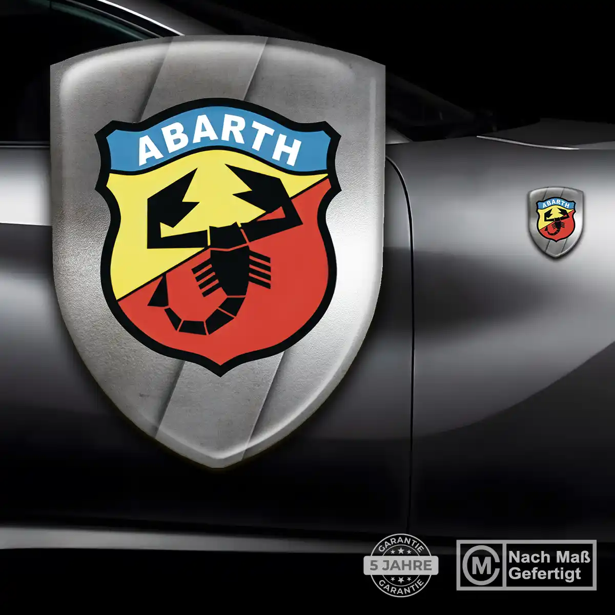 Abarth Aufkleber 3D Gel Emblem Auto Premiumqualität