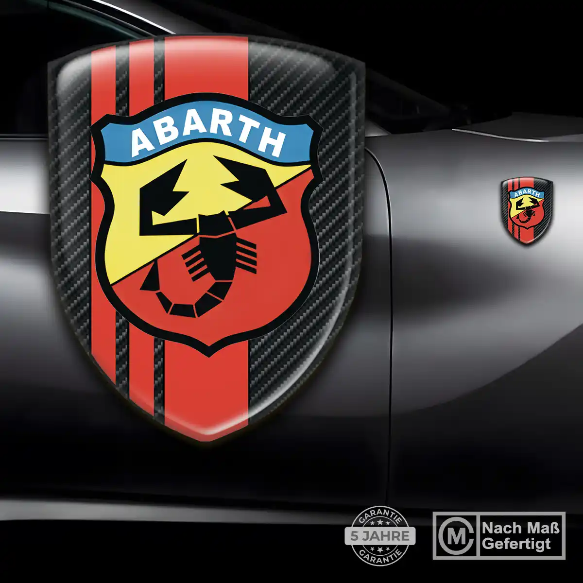 Abarth Aufkleber 3D Gel Emblem Auto Spitzenqualität
